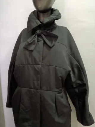 Abrigo Anorak Vintage Negro Lazo