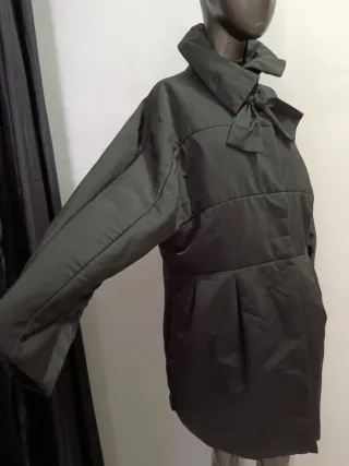 Abrigo Anorak Vintage Negro Lazo