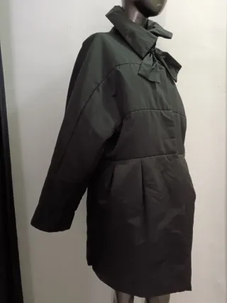 Abrigo Anorak Vintage Negro Lazo