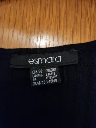 Vestido de punto fino negro