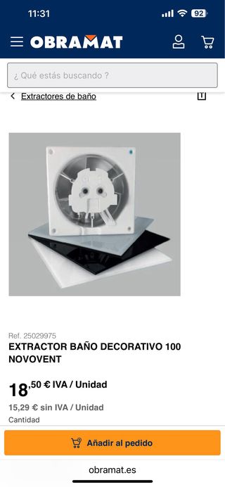 Extractor de baño nuevo+2 enchufes+2 clavijas