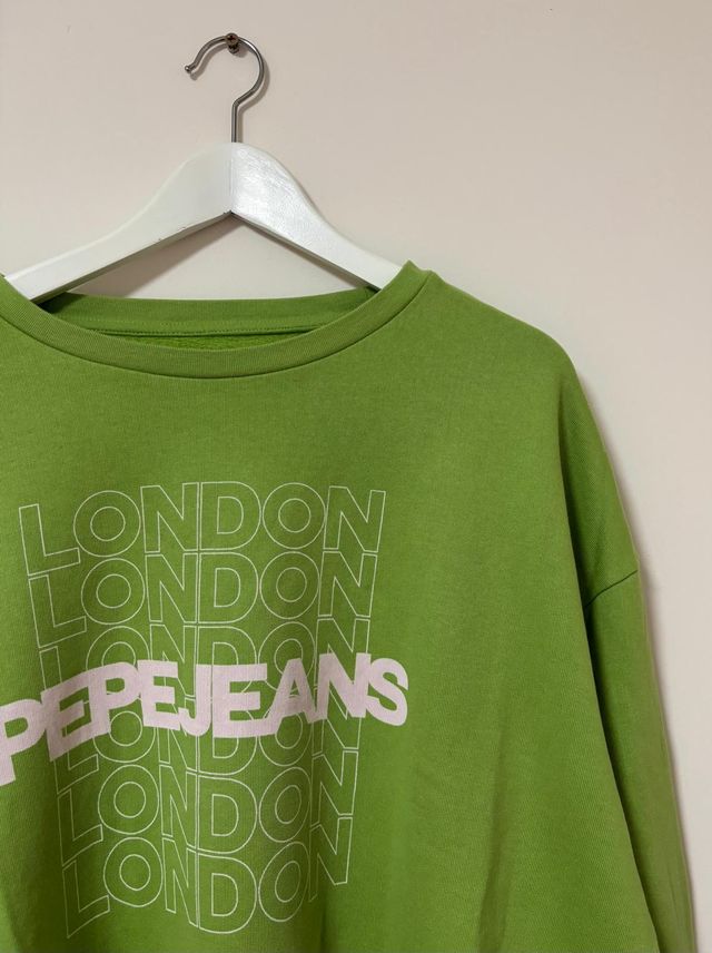 Sudadera manga larga verde mujer - Pepe Jeans - M