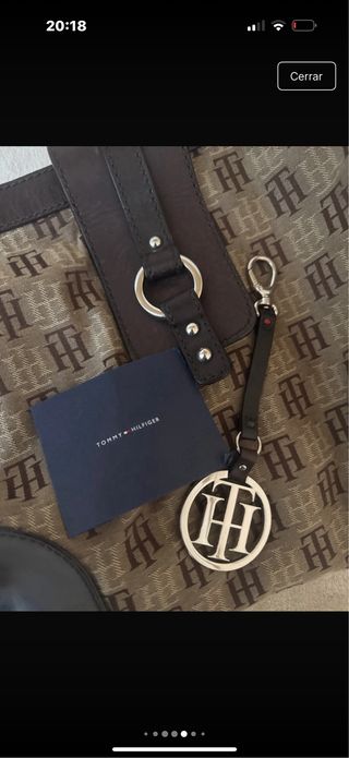 Bolso Tommy Hilfiger Vintage Beige/Marrón
