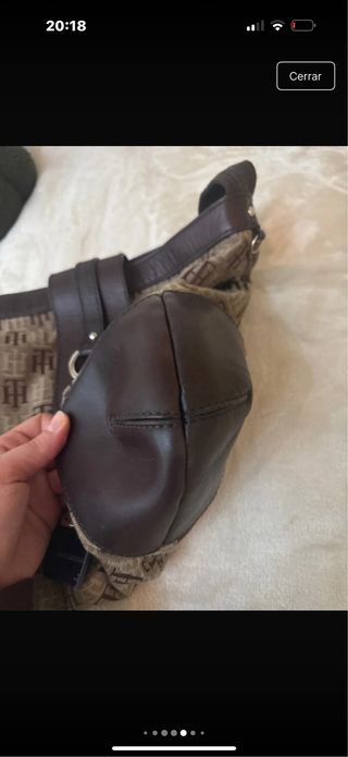 Bolso Tommy Hilfiger Vintage Beige/Marrón