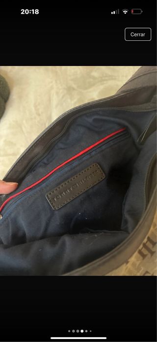 Bolso Tommy Hilfiger Vintage Beige/Marrón