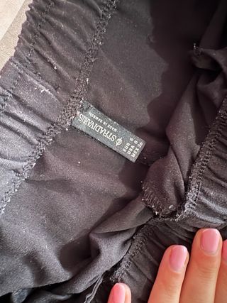 Pantalón ancho negro Stradivarius