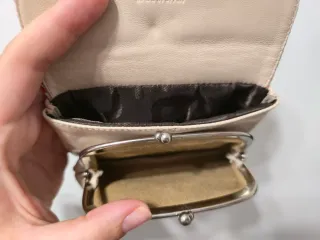 Monedero estampado de piel multicolor Lugupell