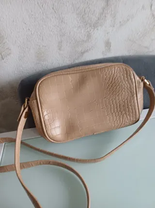 Borsa tracolla piccola beige