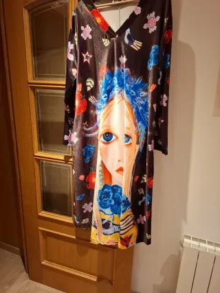 Vestido largo estampado floral