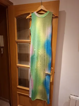 Vestido largo estampado floral