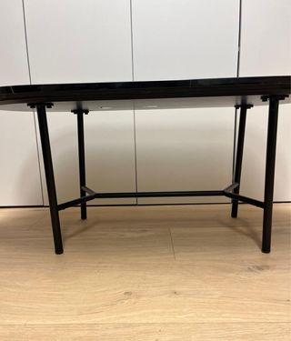 Mesa centro ovalada mármol negro