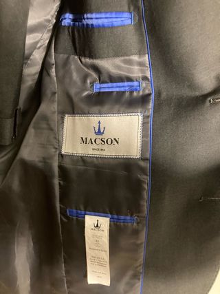 Traje Macson Talla 46 (S) y pantalones Macson 38