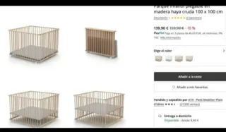 Parque infantil 100x100cm + colchon