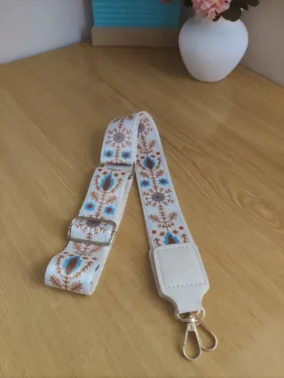 Correa de bolso con diseño étnico