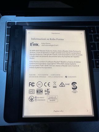 Kobo Forma E-reader Nero