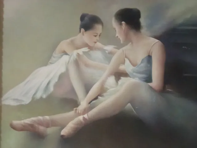 Cuadro al óleo sobre madera firmado