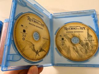 Trilogía Bluray El Señor de los Anillos. ED.EXTEND