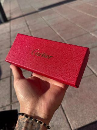 Gafas de sol Cartier Oro y Negro