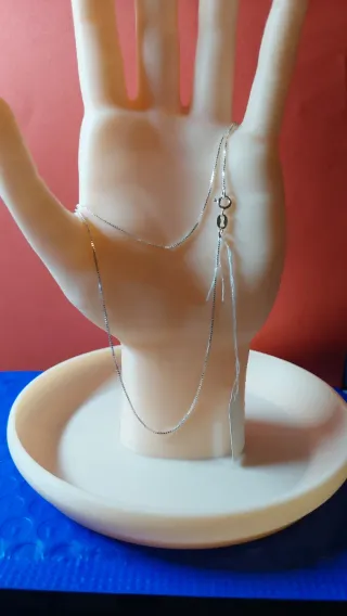 Cadena de Plata de Ley de 50cm