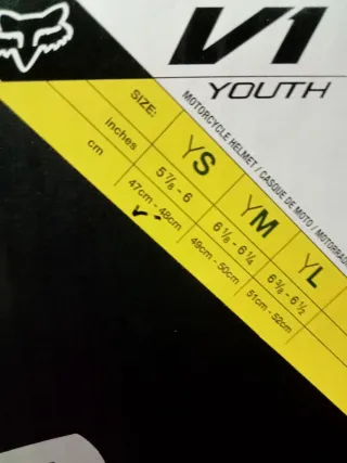 Casco Fox Niño Naranja Fluor