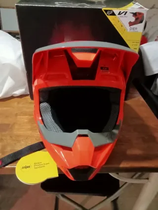 Casco Fox Niño Naranja Fluor