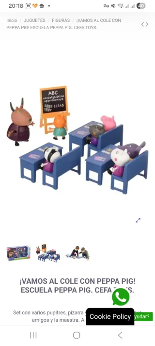 Escuela Peppa Pig Toy Classroom