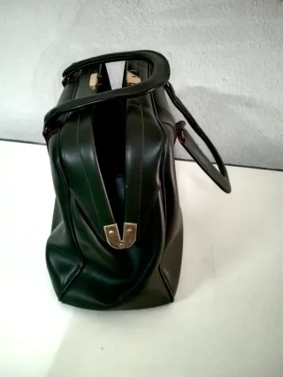 Bolso de viaje antiguo Skay verde oscuro botella