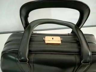 Bolso de viaje antiguo Skay verde oscuro botella