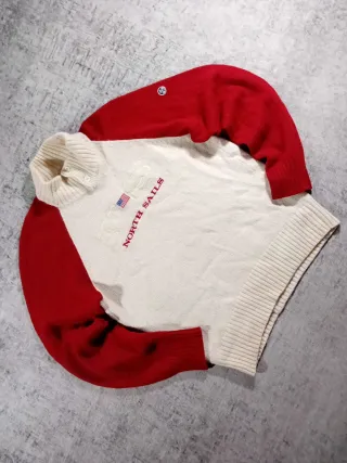 Maglione North Sails Lana Bottoni Vintage