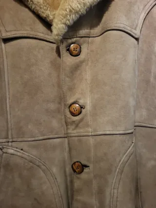 Chaquetón UNISEX Piel y Peluche interior Beige