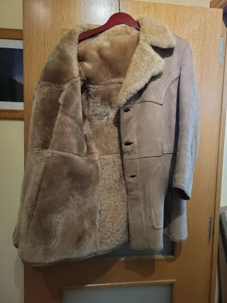 Chaquetón UNISEX Piel y Peluche interior Beige