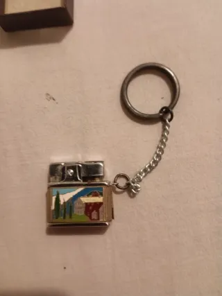 Mechero llavero Andorra mini antiguo