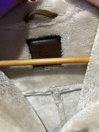 Abrigo marrón con forro de borrego