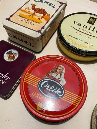 Lotto 8 Scatole Latta Tabacco