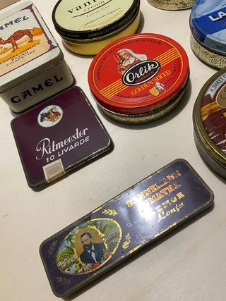 Lotto 8 Scatole Latta Tabacco