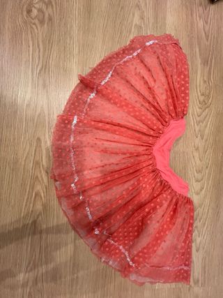 Conjunto Ballet Tutú Rosa y Rojo