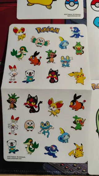 Pegatinas Pokémon x McDonald's