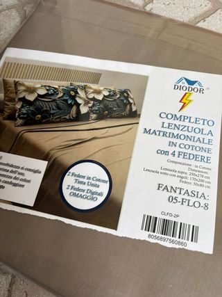Completo Lenzuola Matrimoniali Dodor
