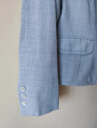 Americana azul mujer