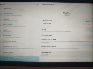 Tablet Samsung Negra