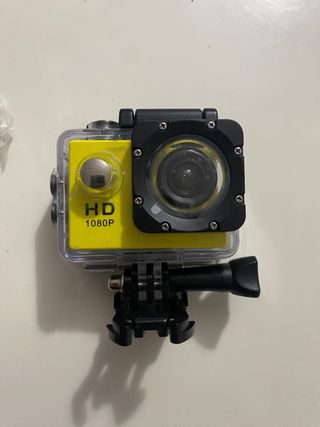 Cámara Deportiva Full HD 1080p Amarilla