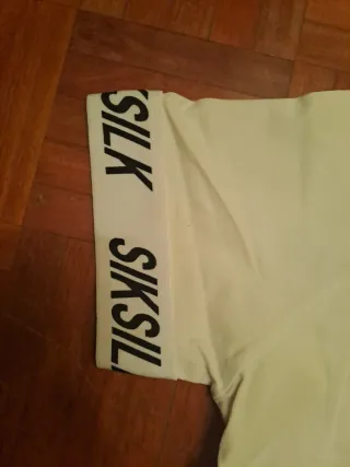 Camiseta SikSilk M Beige Manga Corta
