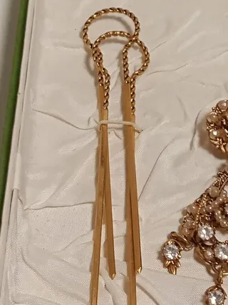 Aderezo Fallera Oro y zirconitas