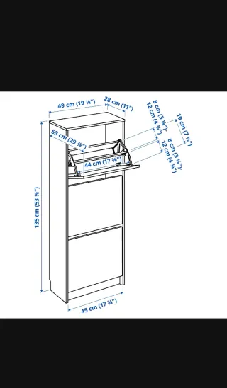 Zapatero Bissa Ikea Blanco