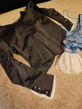 Vestido Fallera Niña Azul 10 Años