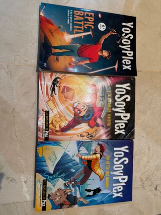 Lote de libros del youtuber Yosoyplex