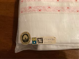 Lenzuolo Matrimoniale Vintage con Passamaneria