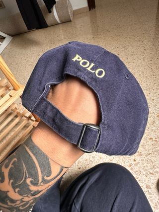 Gorra Polo Ralph Lauren Azul Marino Logo Dorado
