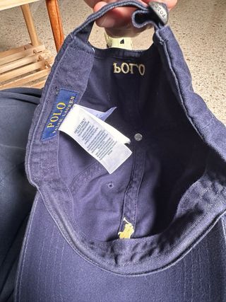 Gorra Polo Ralph Lauren Azul Marino Logo Dorado