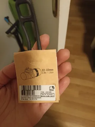 Luz Bicicleta SL110 Negro Pila Blanca/Roja